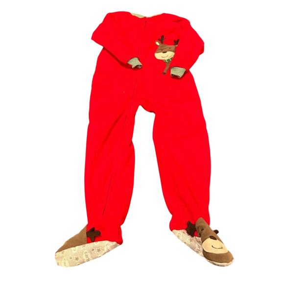 Carter's Christmas Footed Pajamas - Picture 1 of 3